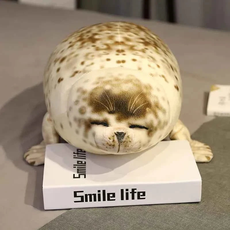 Giant Spotted Seal Plush Toy (13.8-47.2 in) - Soft Stuffed Animal Appease Doll
