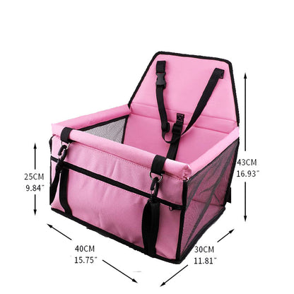 Dog Safety Mesh Travel Carrier Basket