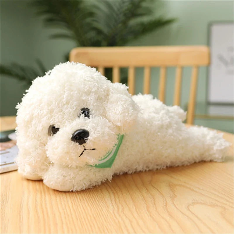 Realistic Teddy Dog Plush Toy – Soft Puppy Stuffed Animal