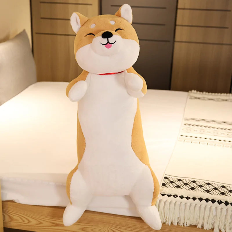 Giant Standing Dog Plush Toy – Cute Shiba Inu & Husky Stuffed Animal Body Pillow