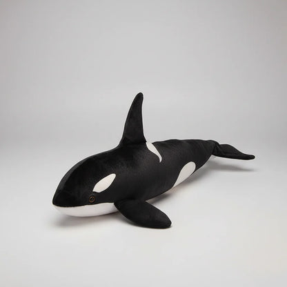 Giant Orca Whale Plush Toy – Lifelike Killer Whale Stuffed Animal