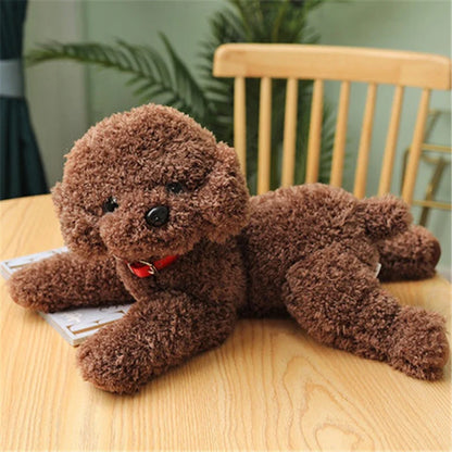 Realistic Teddy Dog Plush Toy – Soft Puppy Stuffed Animal