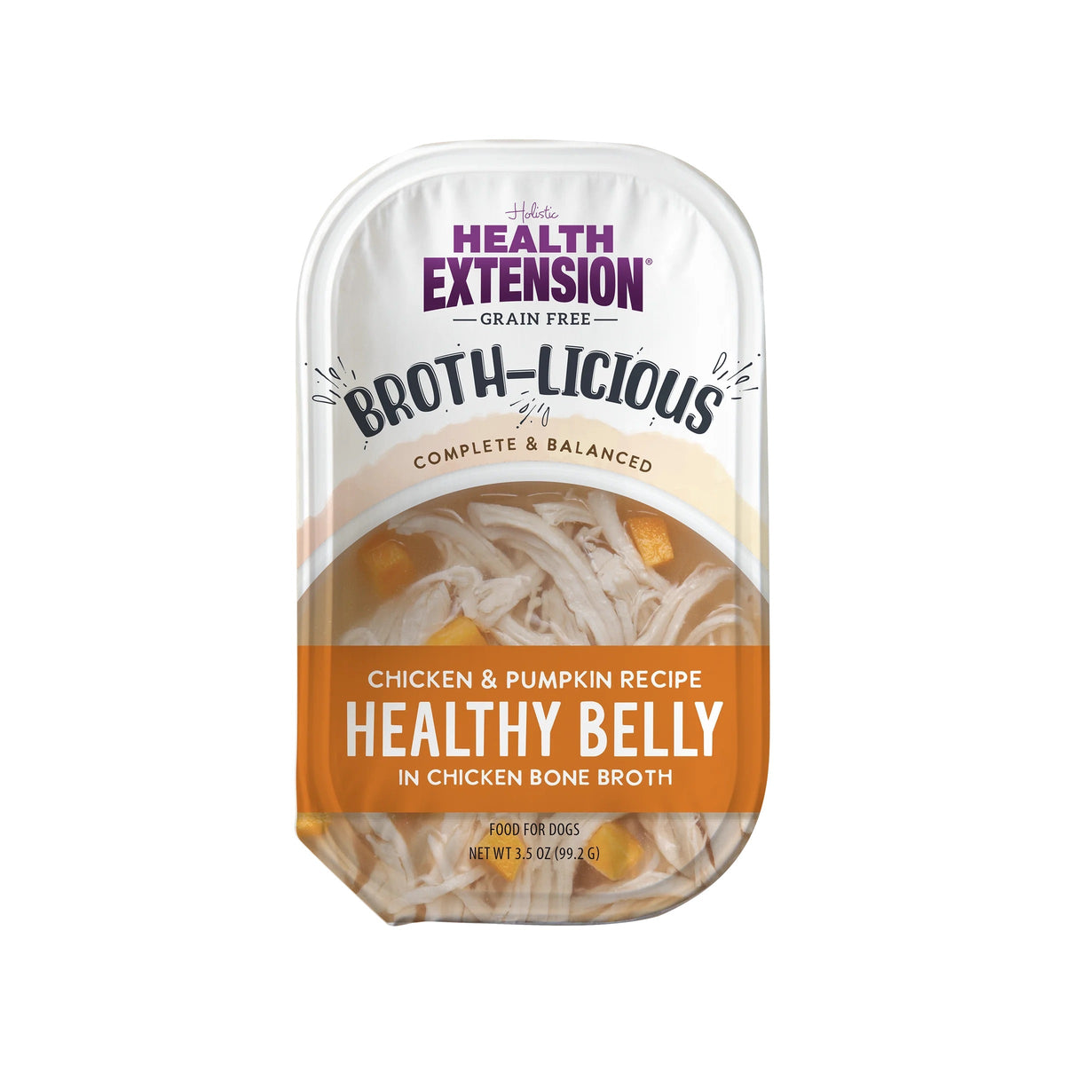 Health Extension Broth-Licious Healthy Belly Chicken & Pumpkin Bone Broth Topper (3.5oz)
