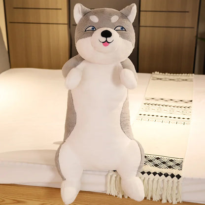 Giant Standing Dog Plush Toy – Cute Shiba Inu & Husky Stuffed Animal Body Pillow