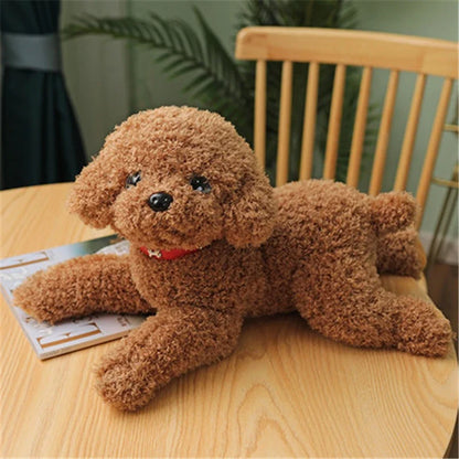 Realistic Teddy Dog Plush Toy – Soft Puppy Stuffed Animal