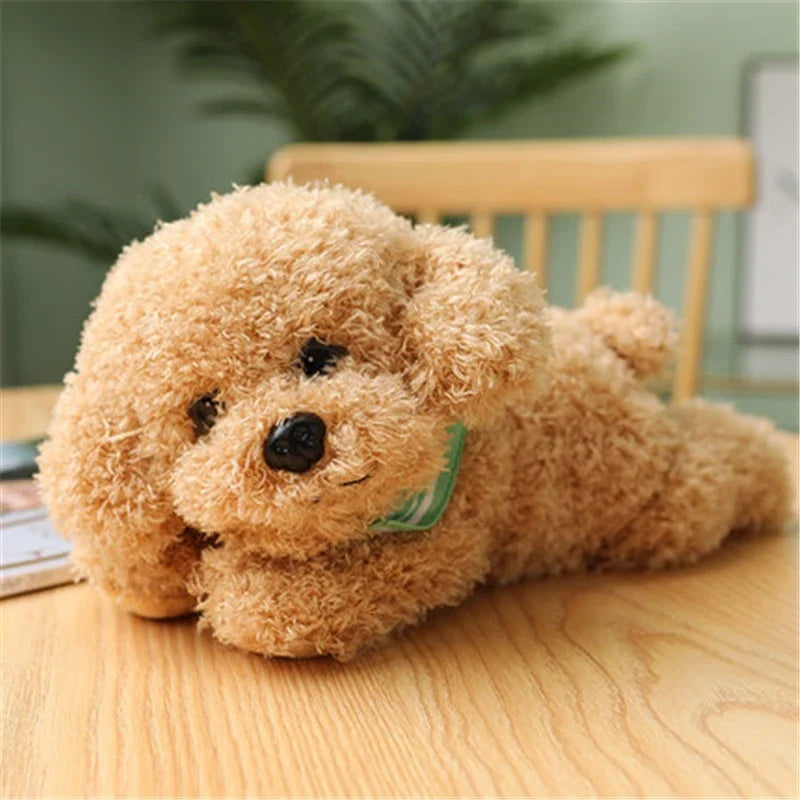 Realistic Teddy Dog Plush Toy – Soft Puppy Stuffed Animal