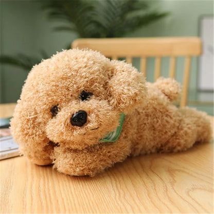 Realistic Teddy Dog Plush Toy – Soft Puppy Stuffed Animal