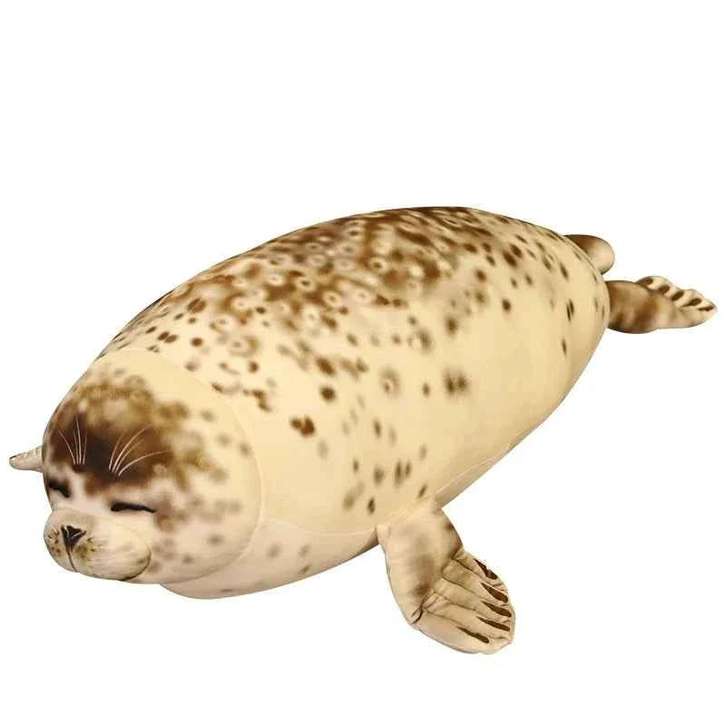Giant Spotted Seal Plush Toy (13.8-47.2 in) - Soft Stuffed Animal Appease Doll