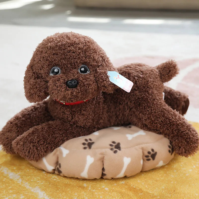 Realistic Teddy Dog Plush Toy – Soft Puppy Stuffed Animal