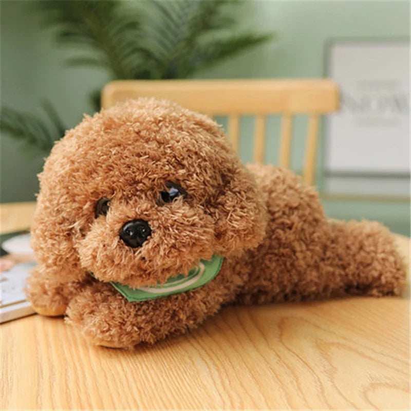 Realistic Teddy Dog Plush Toy – Soft Puppy Stuffed Animal