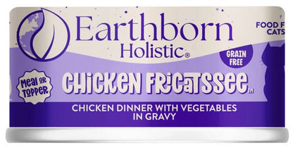 Earthborn Grain Free All Life Stages Chicken Fricatssee Wet Cat Can (5.5oz)
