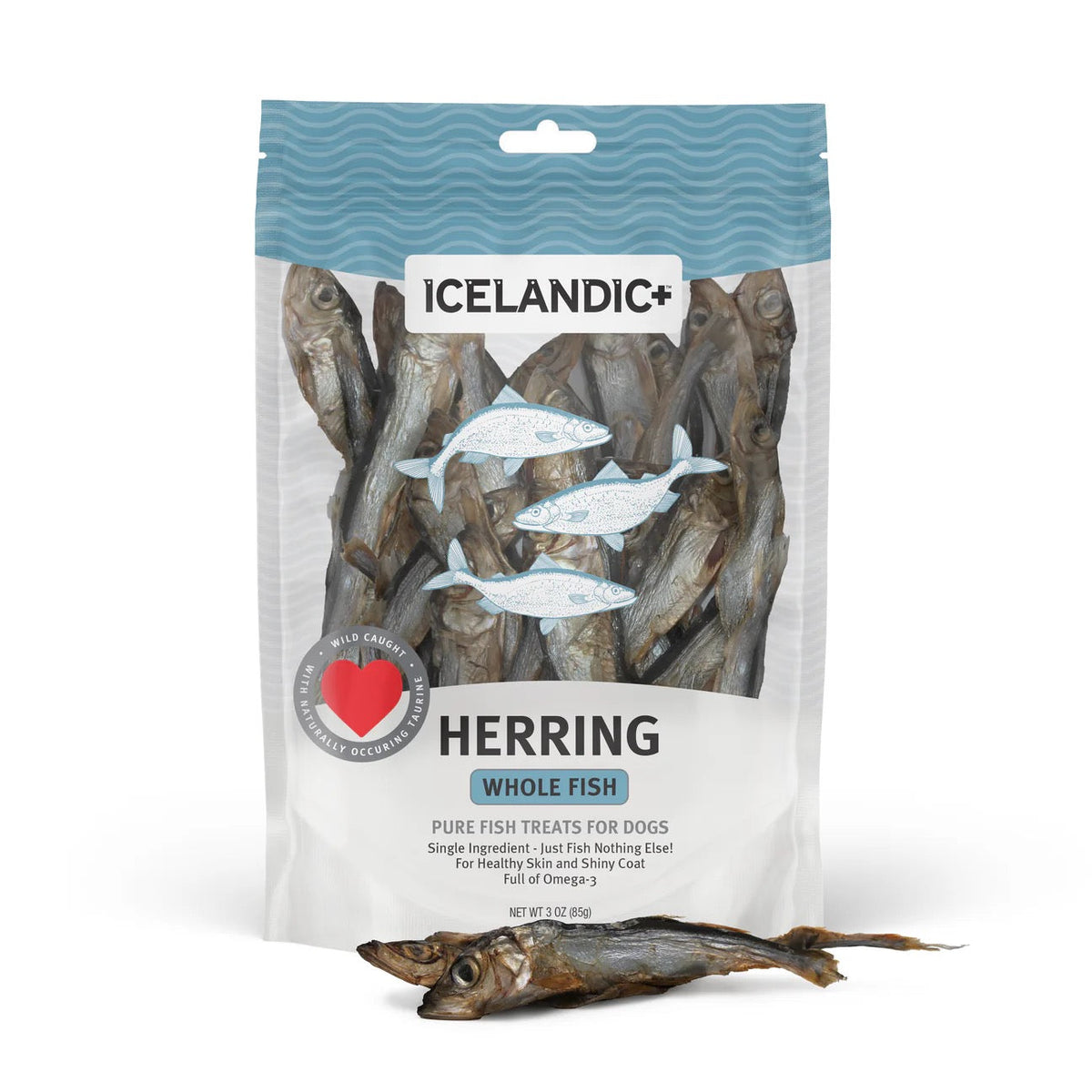 Icelandic Herring Whole Fish Dog Treats (3oz)