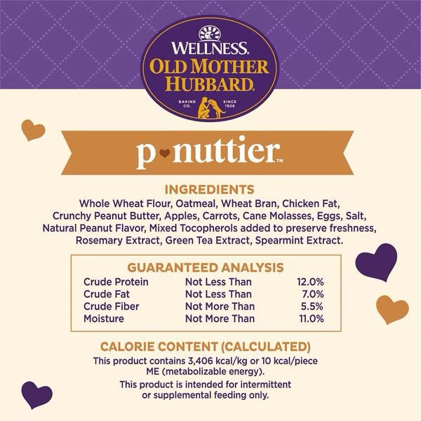 Old Mother Hubbard P-Nuttier Small Crunchy Dog Treats (20oz)