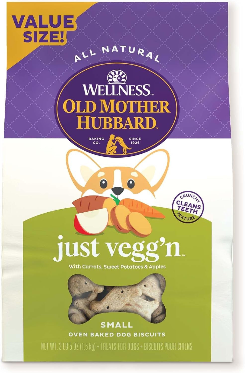 Old Mother Hubbard Just Vegg'N Small Crunchy Dog Treats (3lb) (5oz)