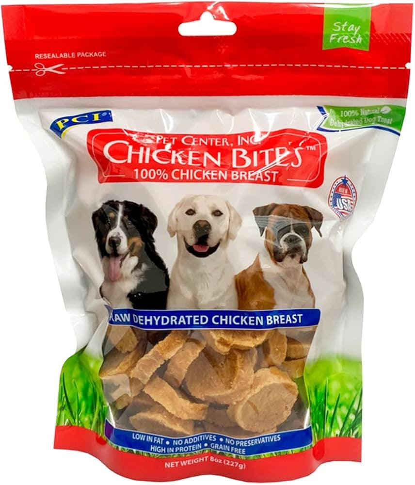 PCI 100% Dehydrated Chicken Nibbles Dog Treats (8oz)