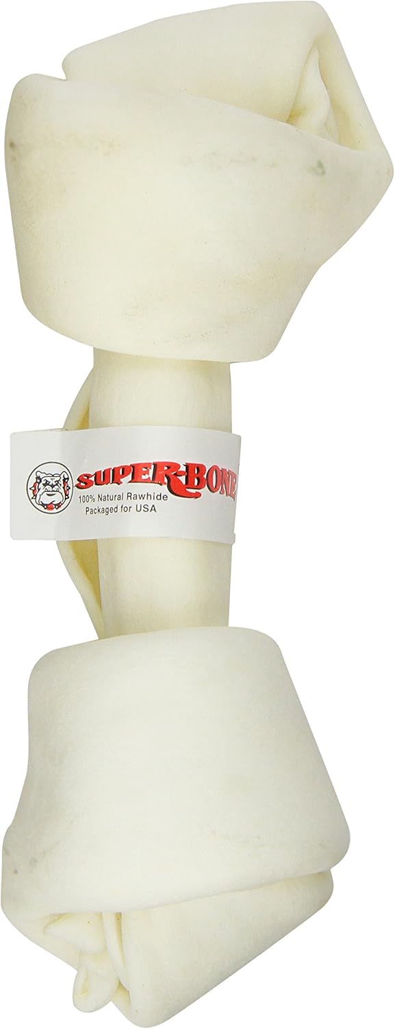 Lennox Super Bone White Knot Dog Chew (10-11 inch)