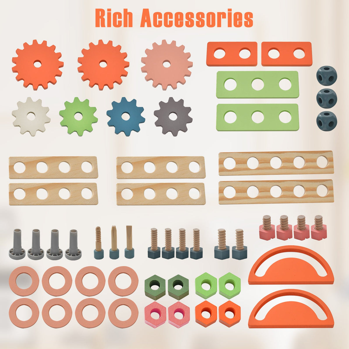 Kids Play Tool Workbench with Realistic Accessories