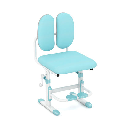 Ergonomic Height-adjustable Kids Study Chair with Double Back Support