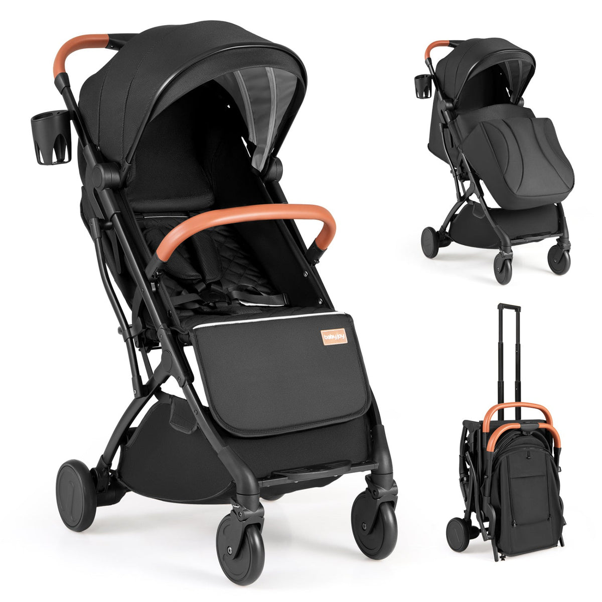 Lightweight Baby Stroller Compact Travel Stroller with One-Hand Folding