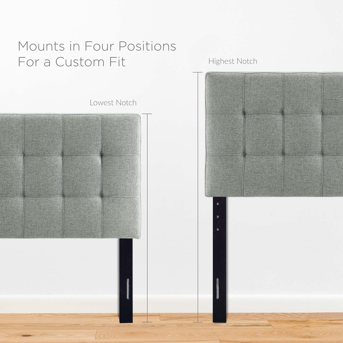 Lily Upholstered Fabric Twin Headboard by Modway
