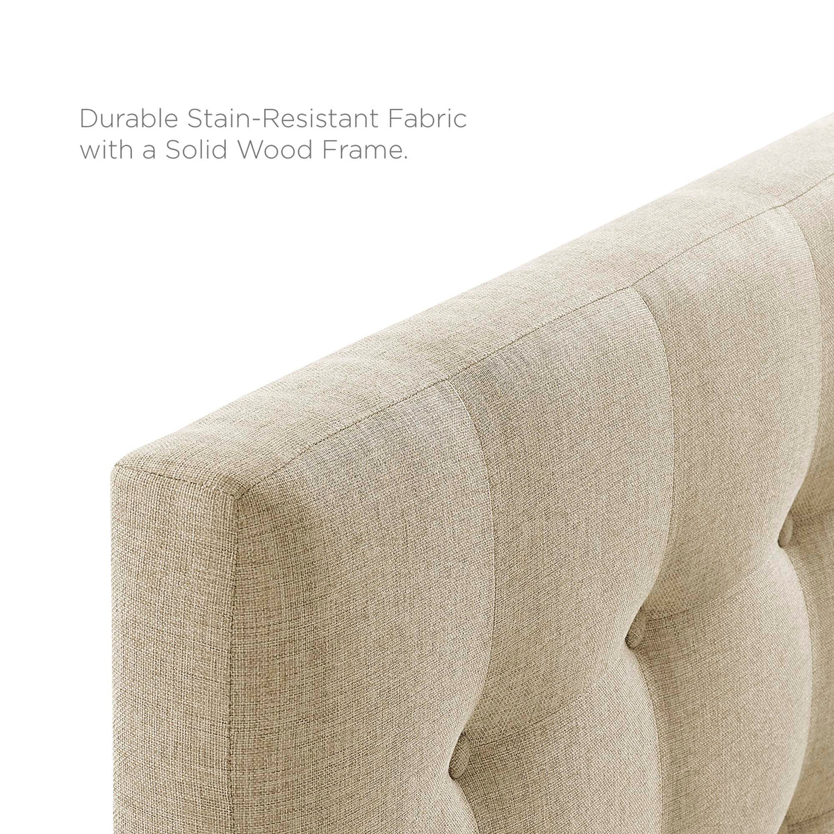 Emily Upholstered Fabric King Headboard by Modway
