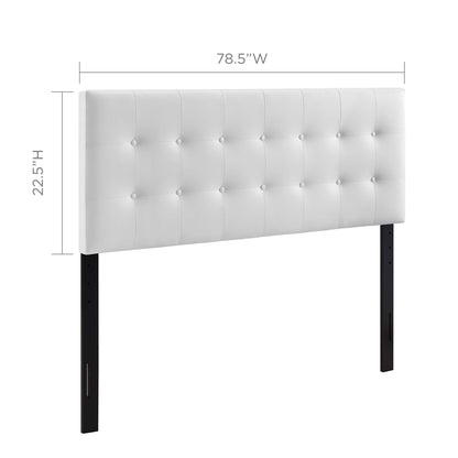 Emily Upholstered Vinyl King Headboard by Modway