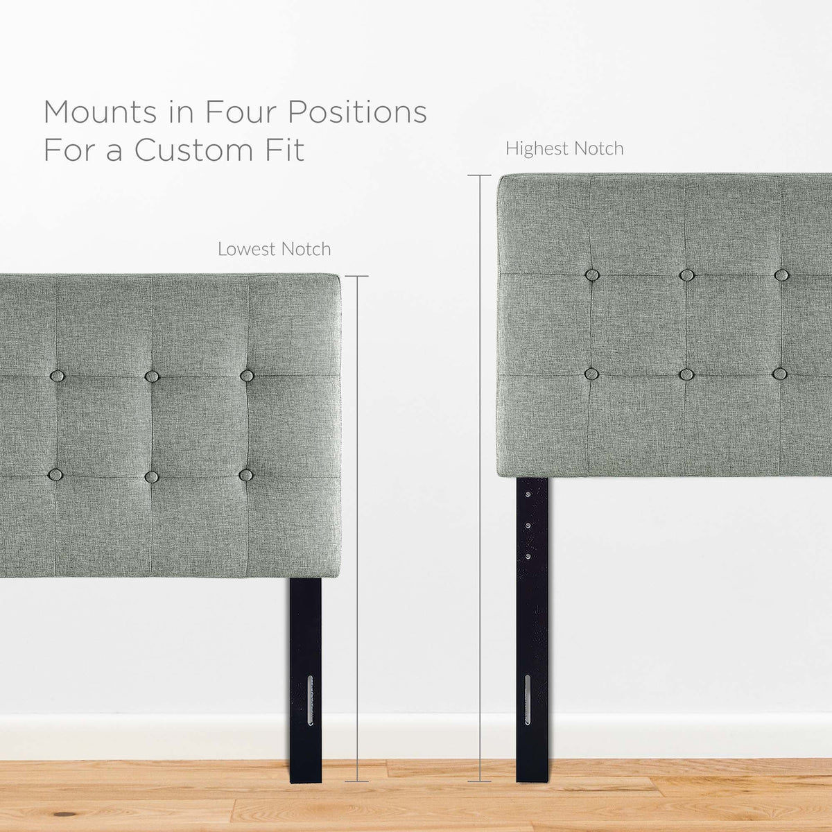 Emily Upholstered Fabric Twin Headboard by Modway