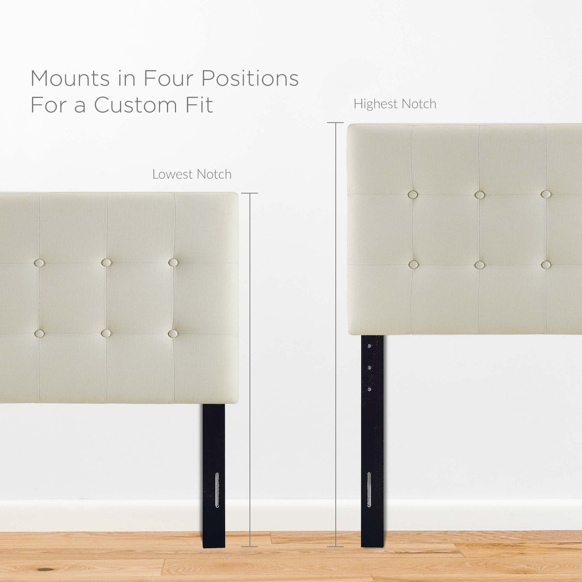 Emily Upholstered Fabric Twin Headboard by Modway