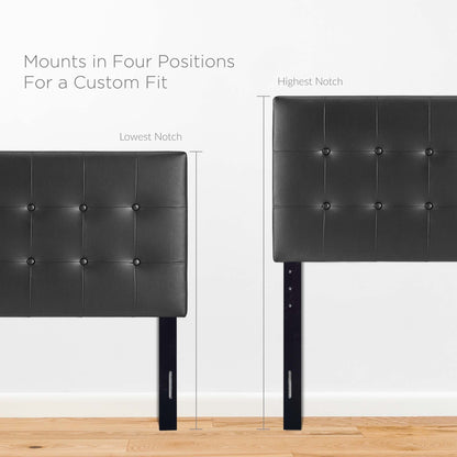 Emily Upholstered Vinyl Twin Headboard by Modway
