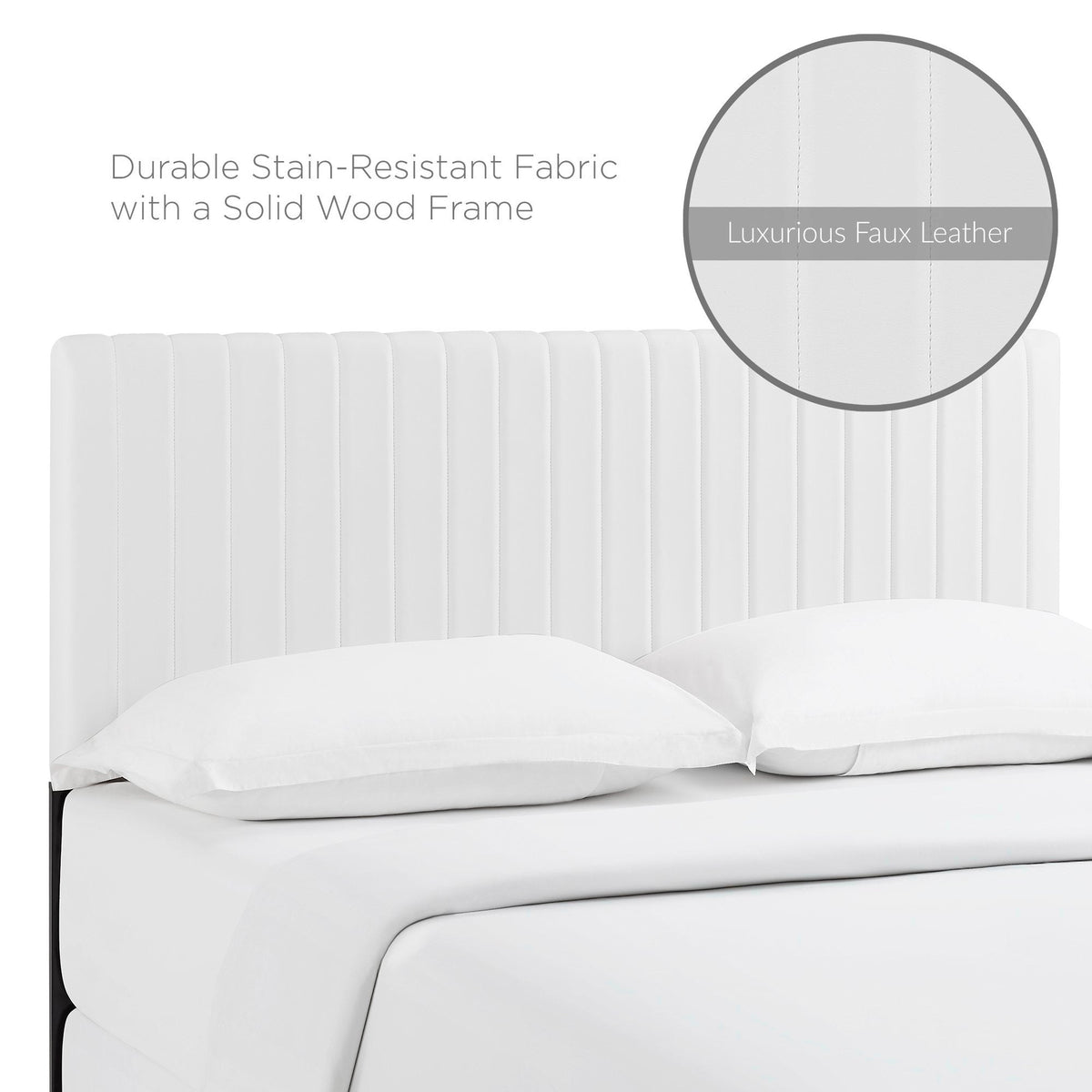 Keira Faux Leather Full/Queen Headboard by Modway