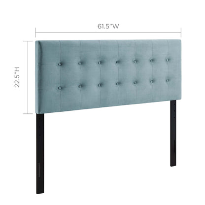 Emily Biscuit Tufted Performance Velvet Queen Headboard by Modway