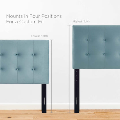 Emily Biscuit Tufted Performance Velvet Queen Headboard by Modway