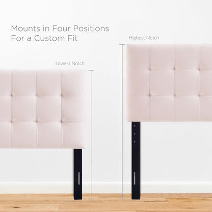 Lily Biscuit Tufted Performance Velvet Twin Headboard by Modway