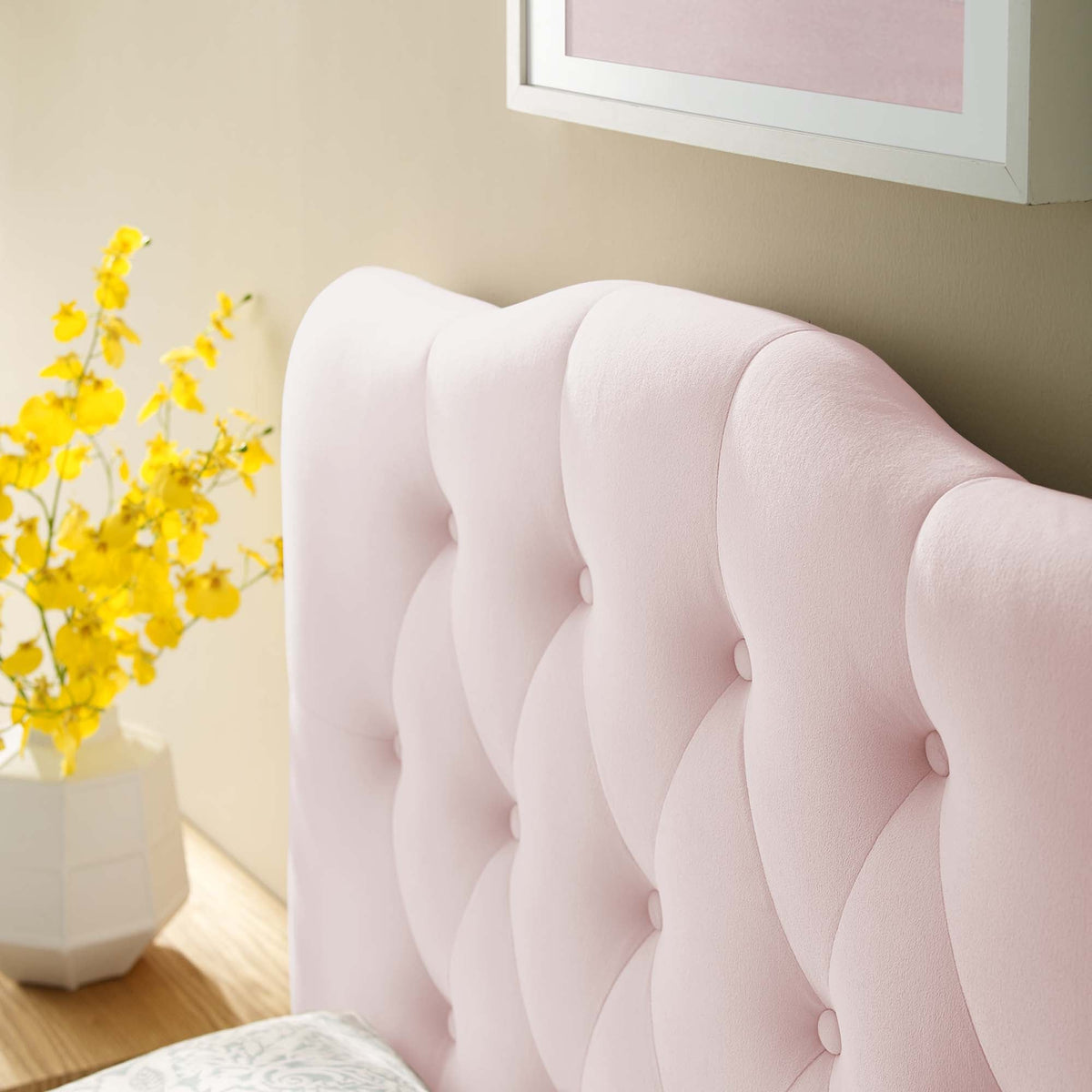Annabel Diamond Tufted Performance Velvet Twin Headboard by Modway