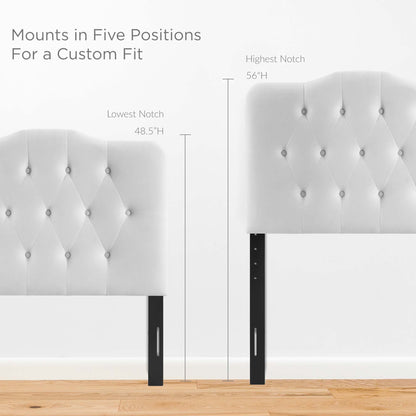 Annabel Diamond Tufted Performance Velvet Twin Headboard by Modway