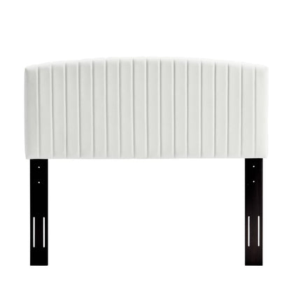 Alessi Performance Velvet Queen Platform Bed by Modway - Dusty Rose / White (MOD-6283)