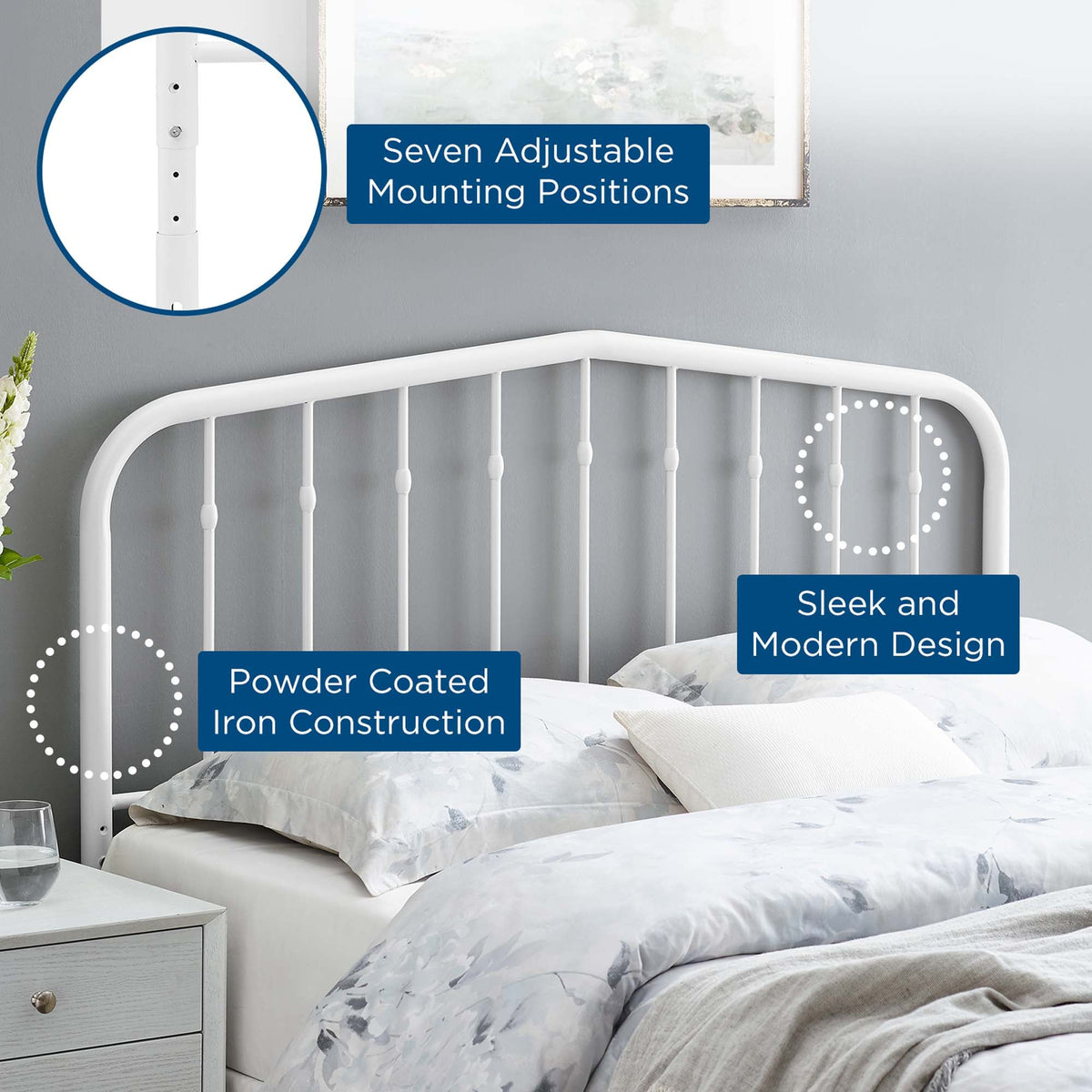 Lennon Metal Queen Headboard by Modway