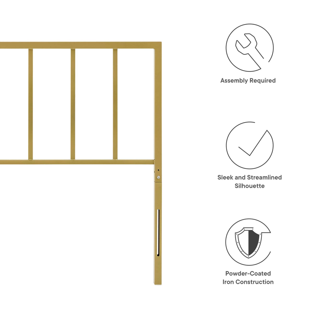 Tatum Metal Twin Headboard by Modway