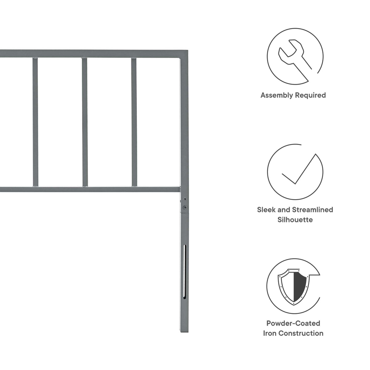 Tatum Metal Twin Headboard by Modway