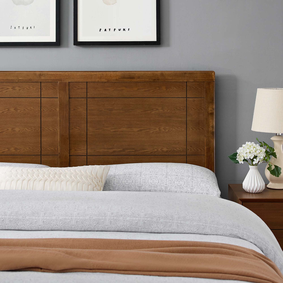 Archie Wood Twin Headboard by Modway