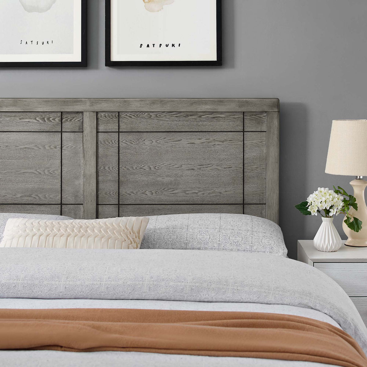 Archie Wood Full Headboard by Modway