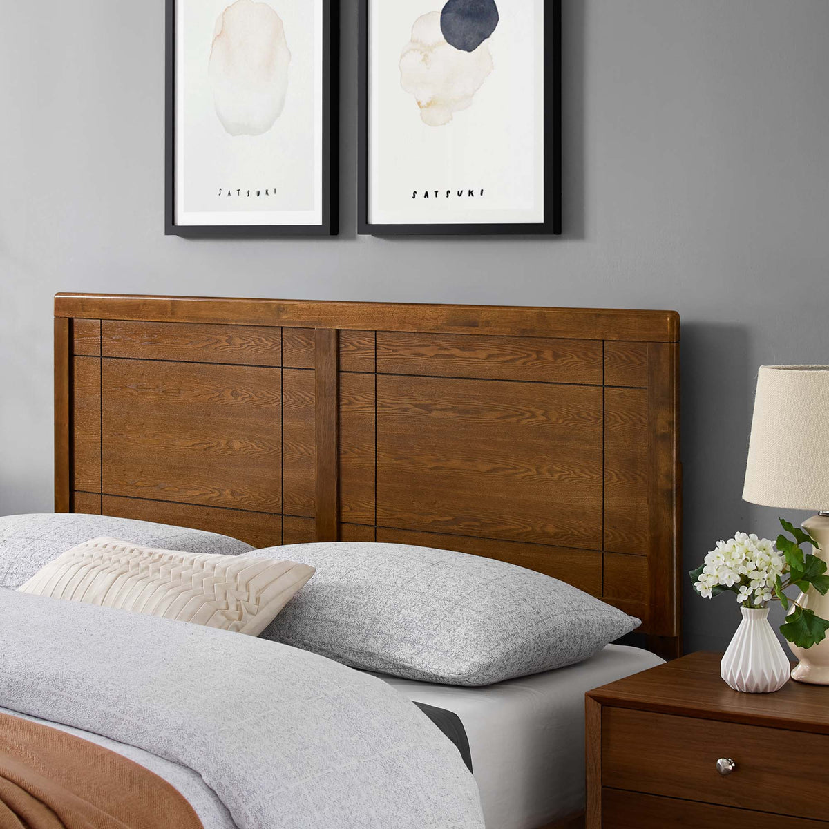 Archie Wood Full Headboard by Modway