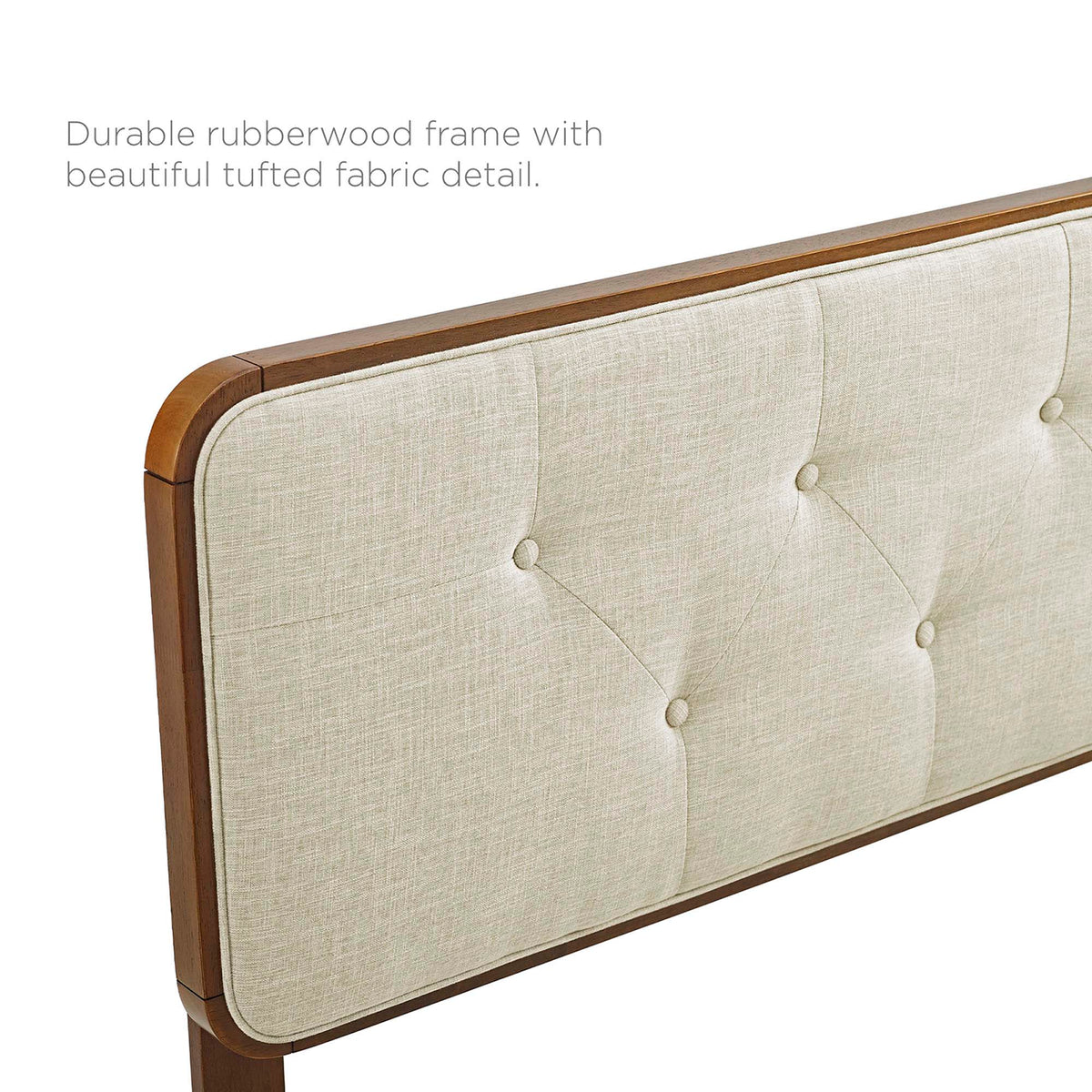 Collins Tufted Fabric and Wood Twin Headboard by Modway