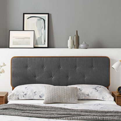 Collins Tufted Fabric and Wood Twin Headboard by Modway