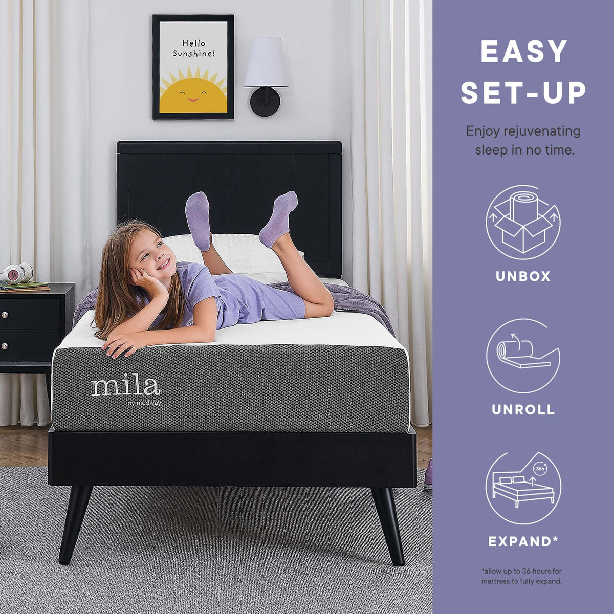 Mila 10" Twin Mattress by Modway