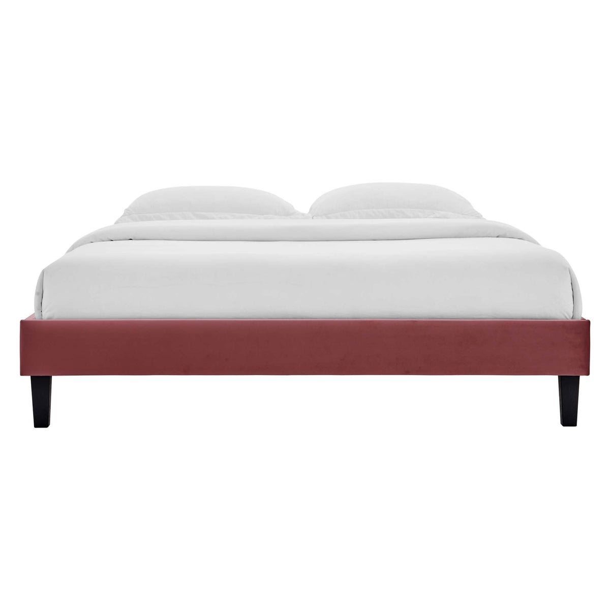 Reign Performance Velvet Queen Platform Bed Frame by Modway