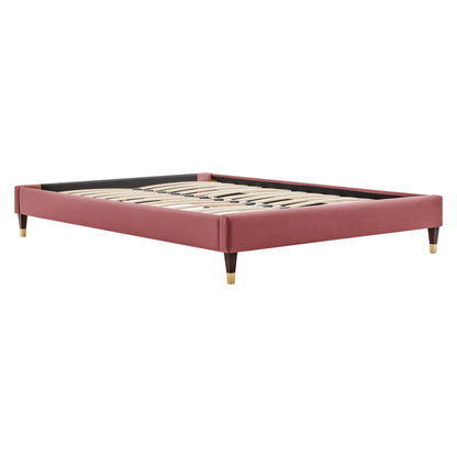 Harlow Performance Velvet Queen Platform Bed Frame by Modway
