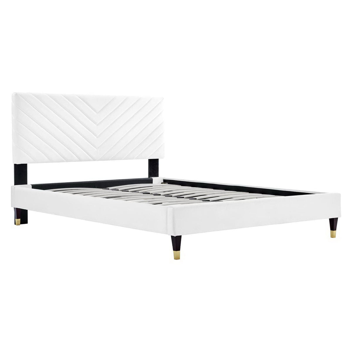 Roxanne Performance Velvet Queen Platform Bed by Modway