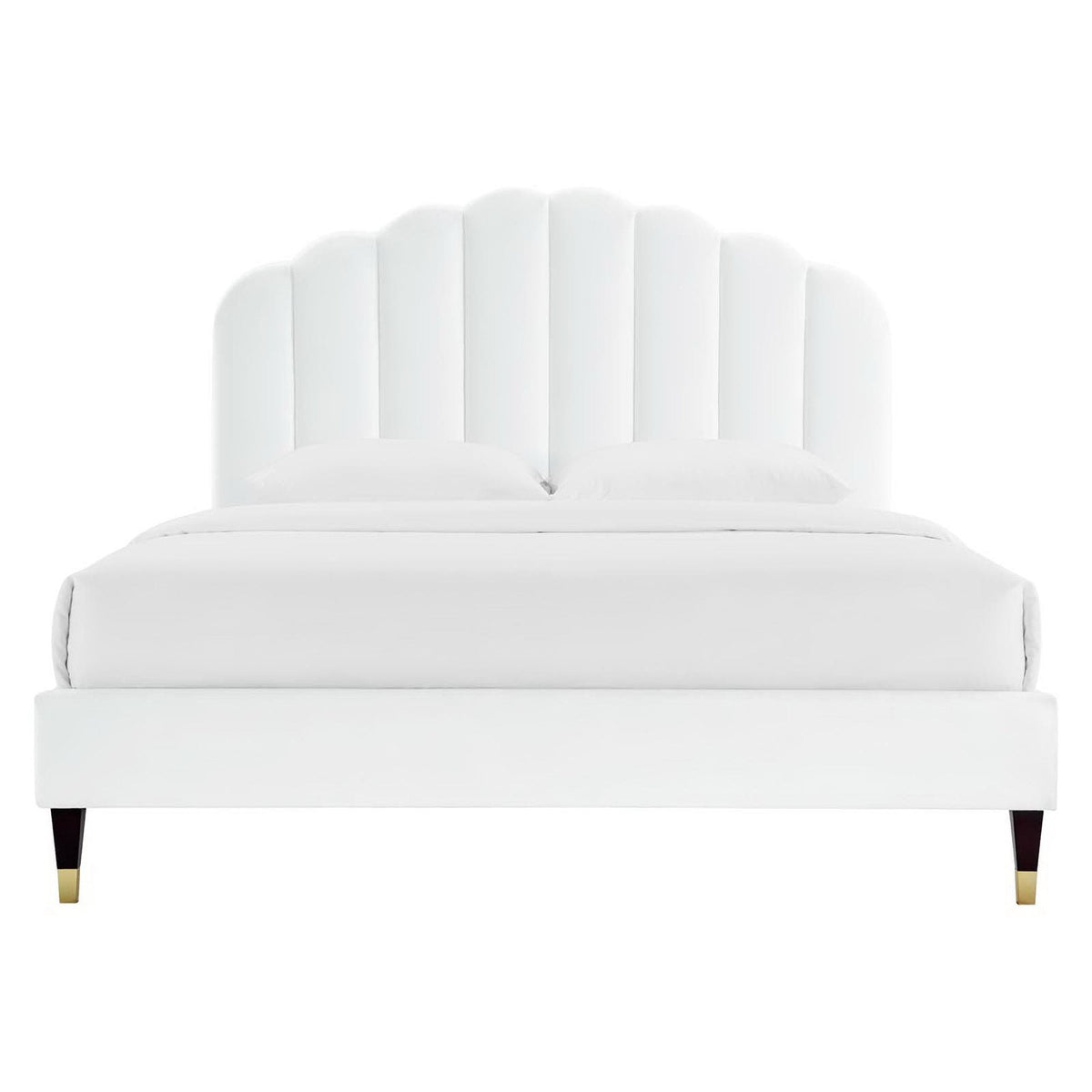 Daisy Performance Velvet Queen Platform Bed by Modway