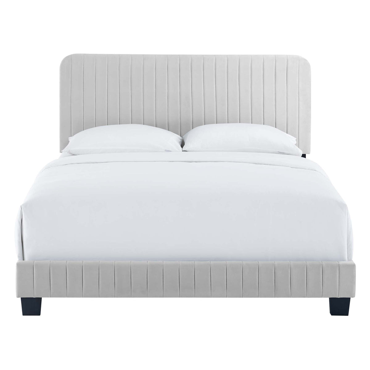 Celine Channel Tufted Performance Velvet Queen Platform Bed by Modway